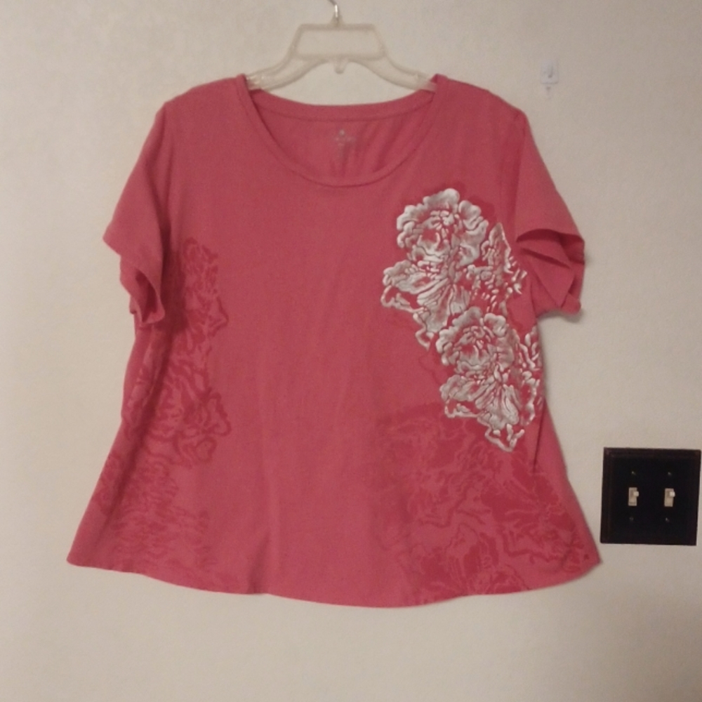 Floral Embossed Shirt
